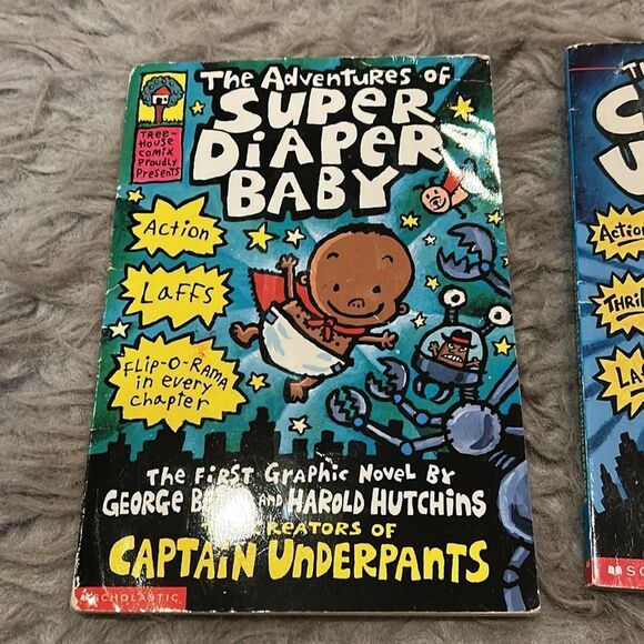 Captain‎ Underpants and Super Diaper Baby Book Set - Picture 2 of 8
